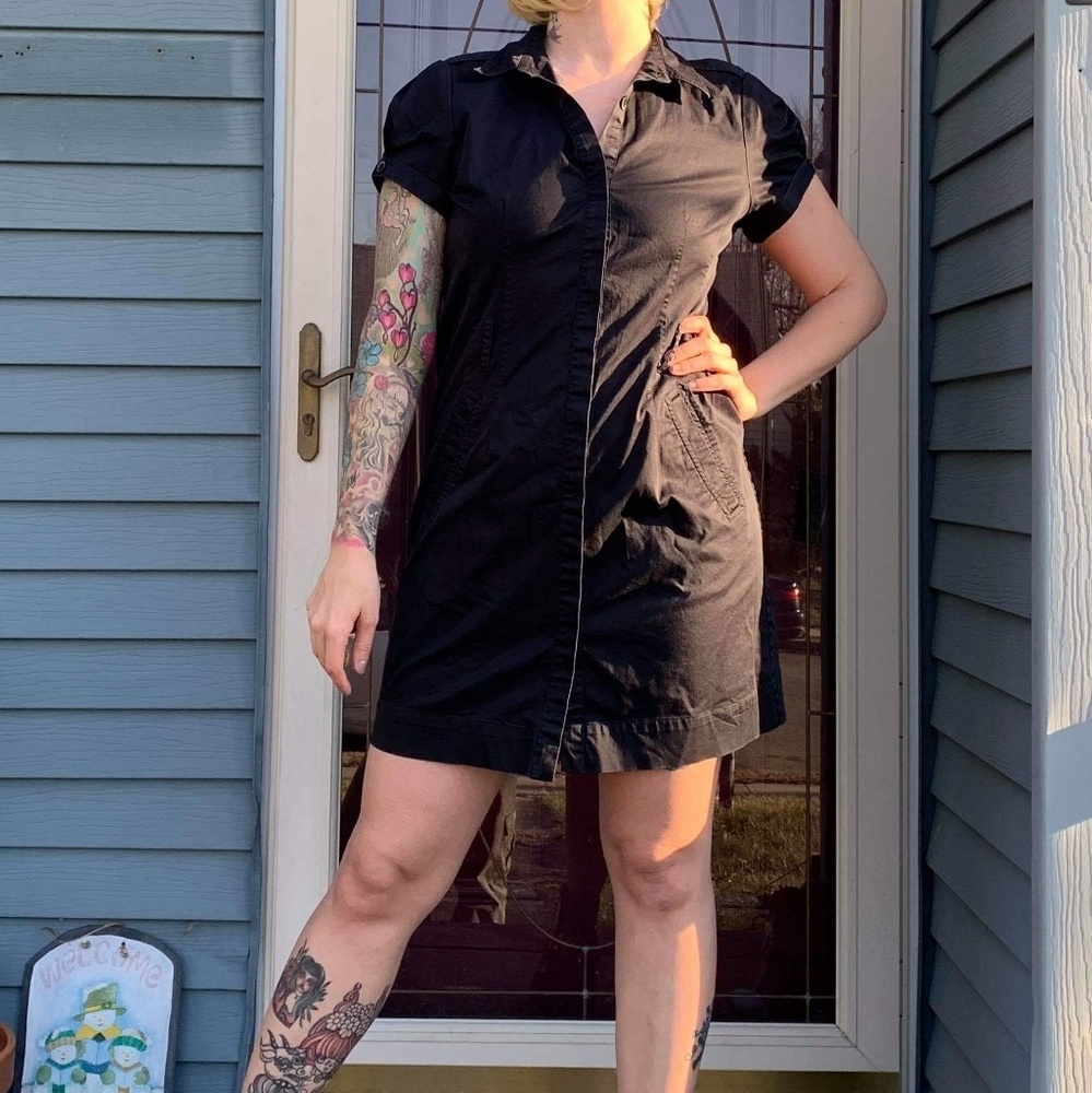 short black black utility Calvin klein vintage